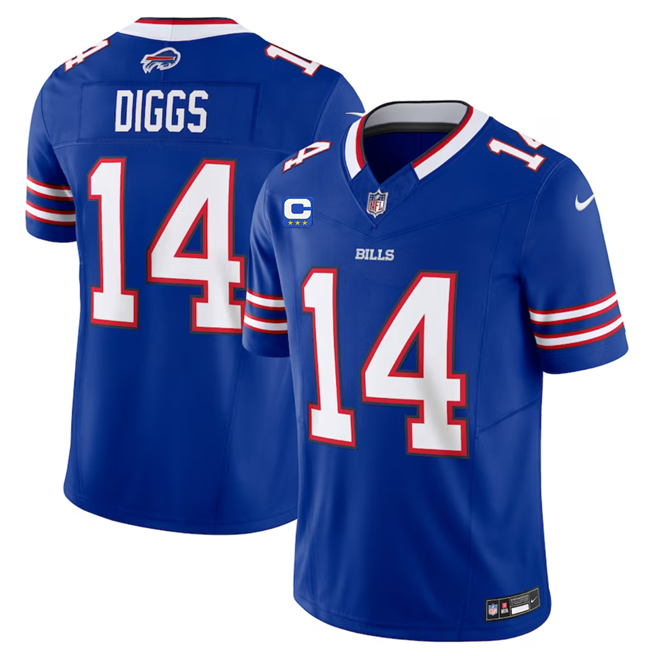 Men's Buffalo Bills #14 Stefon Diggs Blue 2023 F.U.S.E. With 4-Star C Patch Vapor Untouchable Limited Football Stitched Jersey